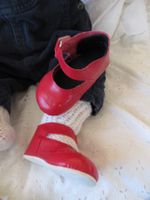 1 Paar Puppenschuhe, (57cm Puppe), Babyschuhe, L: 10 cm