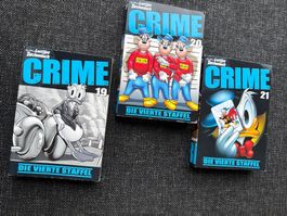 3x Lustige Taschenbücher CRIME 19, 20, 21 Die Vierte Staf...