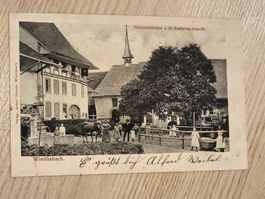 Alte PK / Wiedlisbach - Hinterstädtchen Gelaufen 1906