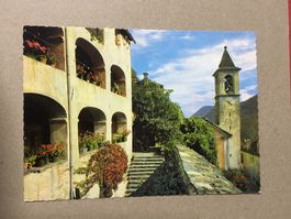 AK Tessin Mosogno Onsernone Partie mit Kirche