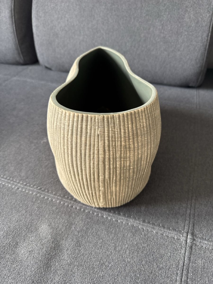 Vasi & Recipienti: Blumenvase beige strukturiert  – Nuovo (secondo la descrizione) da Bülach venduto da Mellinchen30 2