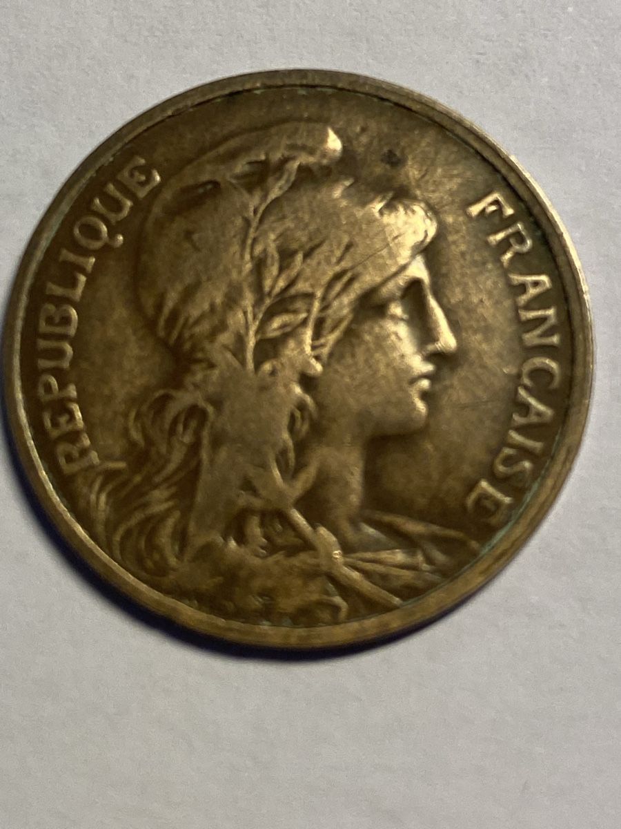 Alle Münzen: France, 5 centimes 1912 bronze – Gebraucht aus Corsier-sur-Vevey von Ginoarturo
