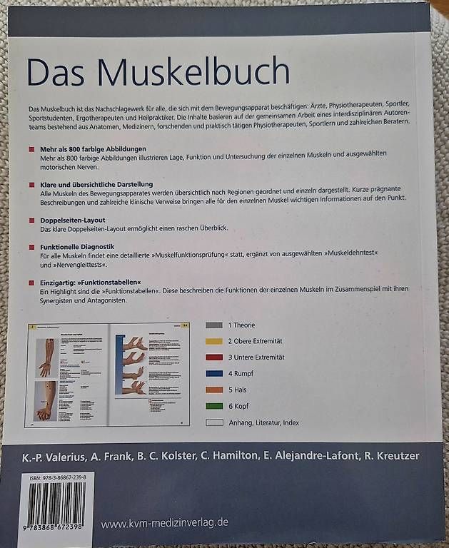 Libri: Muskelbuch 7.Auflage – Usato da Wetzikon ZH venduto da Juergen_B 2