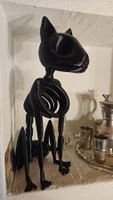 Déco Halloween : Chat squelette noir, impression 3D!
