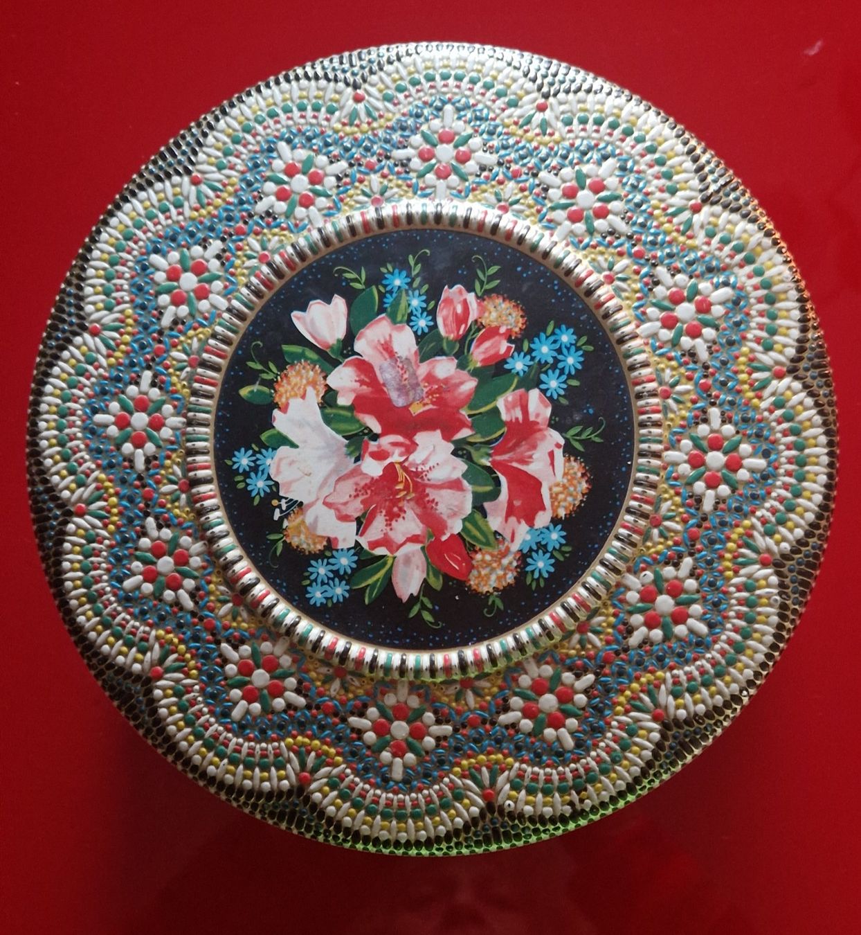 Tutte le decorazioni: Vintage Dose mit Blumenmuster, perfekt als Geschenk! – Usato da Zürich venduto da Sissi-Minouche