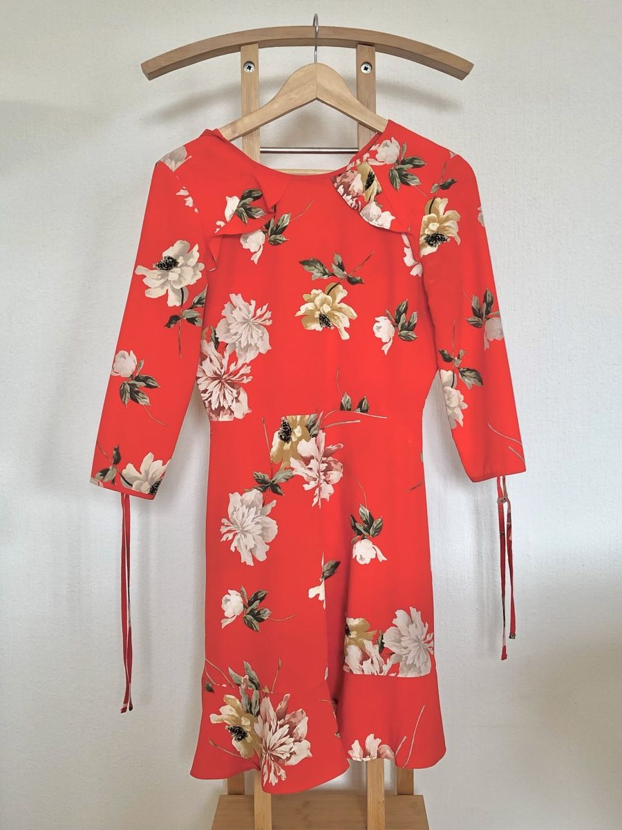Topshop Vestiti: Robe à fleurs rouge – Nuovo (secondo la descrizione) da Clarens venduto da ale_yc7t 7