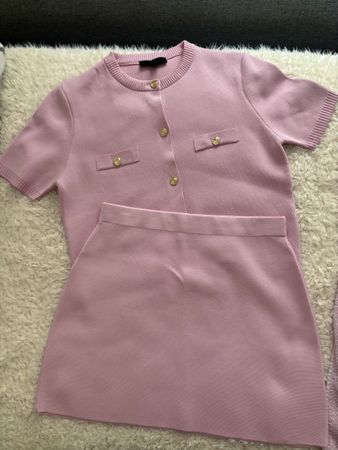 ZARA rosa Strickset Grösse L