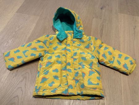 Warme Winterjacke Kinder mit Dinosaurier I Gr. 86/92
