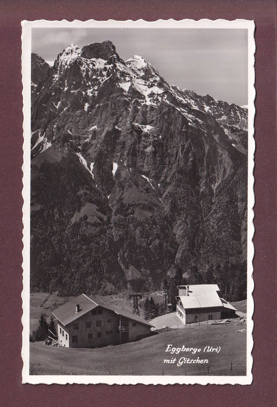 Cartoline postali: EGGBERGE - Gitschen – Usato da Pully venduto da nicecards