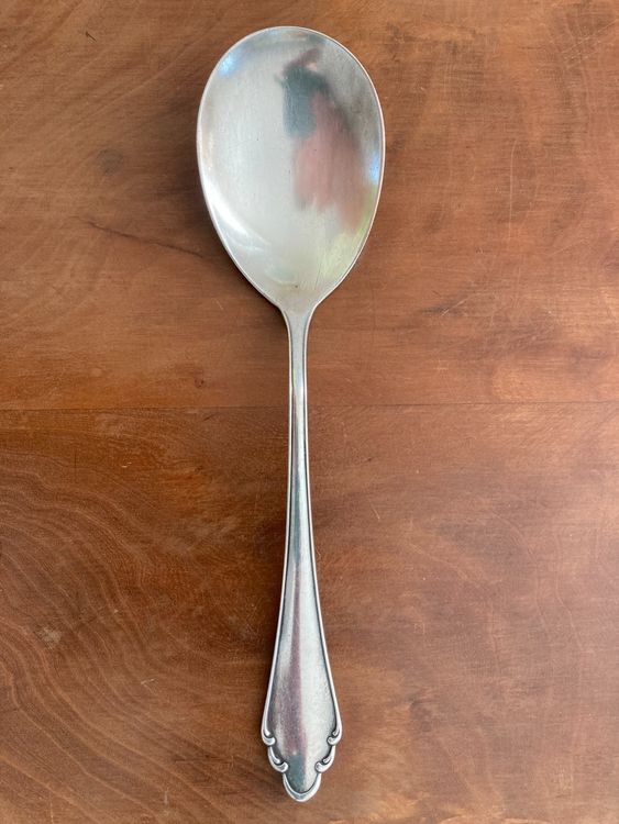 APS Servier Löffel Cucchiaio Professionale In Acciaio Inox 41 Cm - Mango Antiscivolo, Design Raffinato