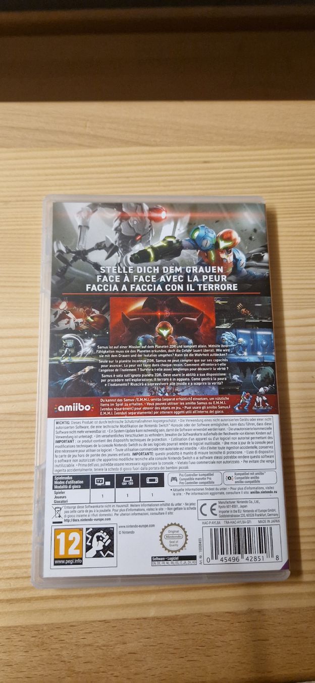 Nintendo Jeux: Jeu Nintendo Switch "Metroid Dread" - Comme neuf -  – Neuf (Voir description) à Fully par Jadm 2