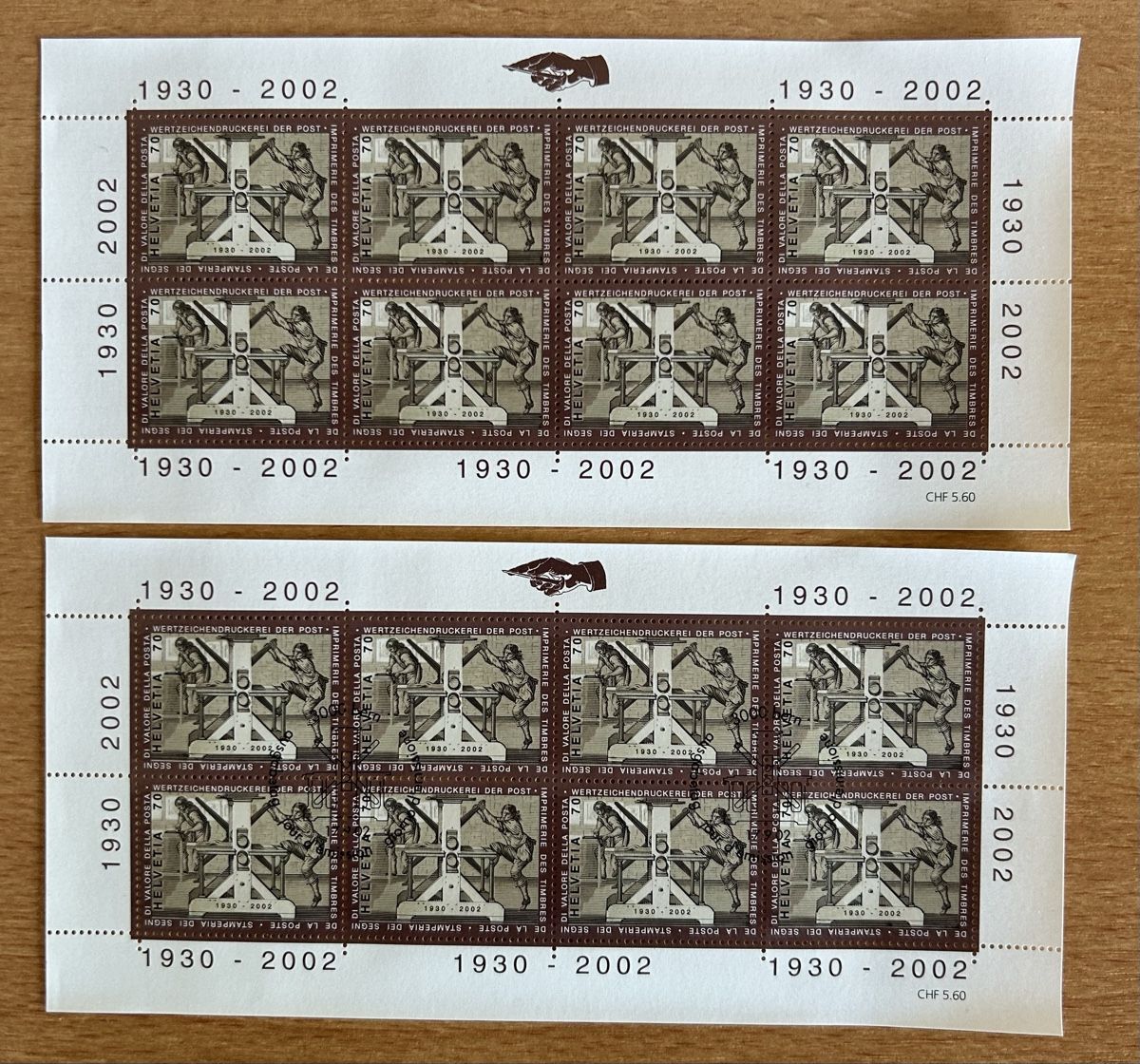Tutti i francobolli: Briefmarken Schweiz, Wertzeichen 1930-2002 – Nuovo e nell'imballaggio originale da Wil ZH venduto da uhe_nw6s