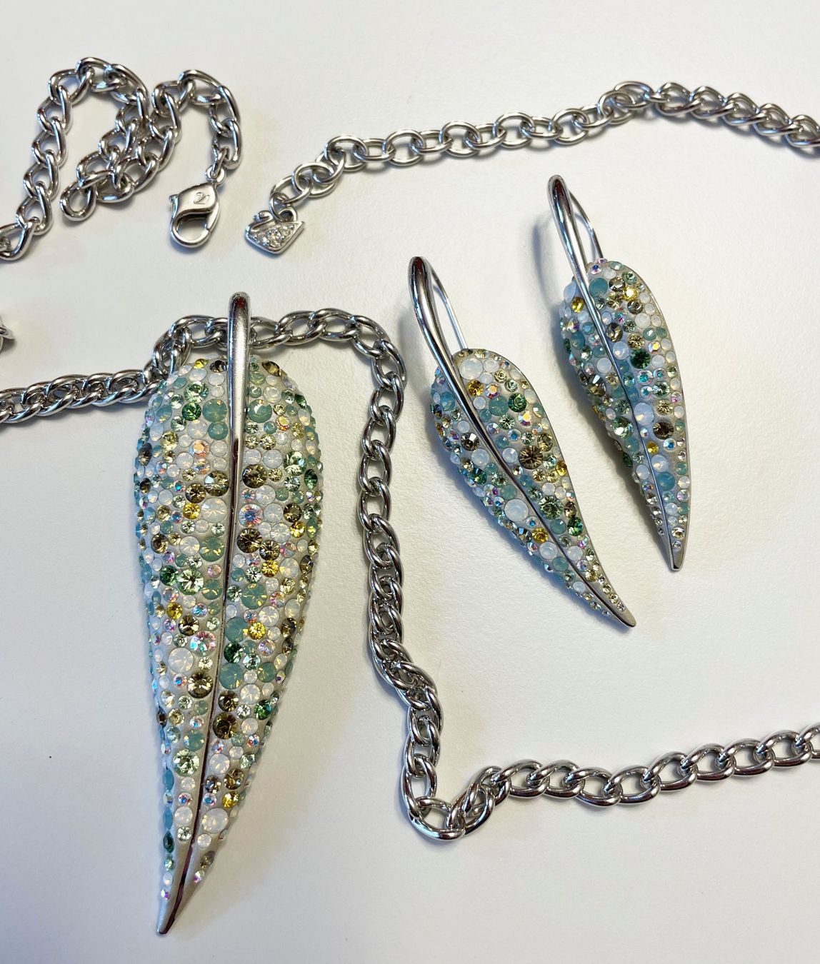 Swarovski Catenine: Kette mit Ohrhänger von Swarovski – Usato da Chur venduto da elifor 6