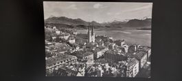 Luzern mit Rigi, seltene Sammlerkarte, Top Zustand