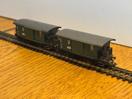 e1668: 2 Stk. Oldtimer Güterwagen (Spur N)