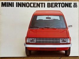 MINI INNOCENTI BERTONE 90 - 120 Prospekt 1977 brochure CH-dt