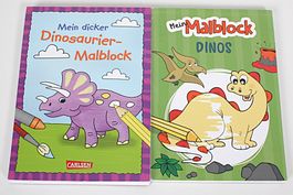 2 X Dinos Malblock