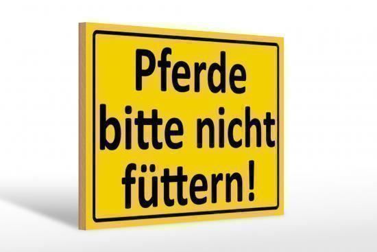 Insegne: Blechschild-PFERDE BITTE NICHT FÜTTERN – Nuovo e nell'imballaggio originale da Rupperswil venduto da big-one-sale 1