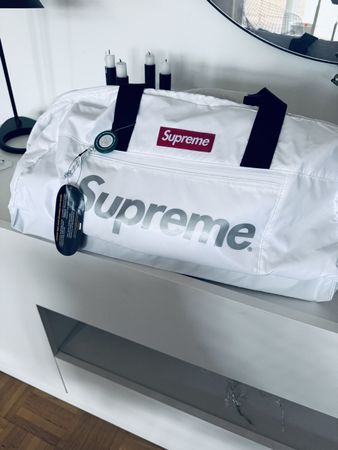 Supreme Duffle Bag White