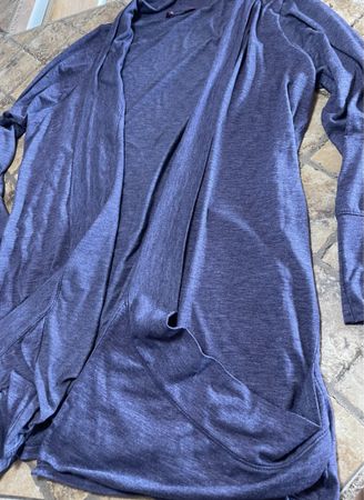 Cardigan di viscosa Grace blu taglia 46/48 morbido