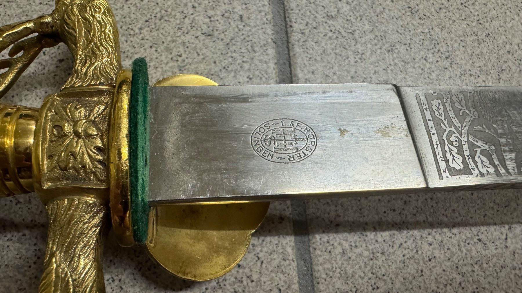 Solingen Zubehör: Prunk-Hirschfänger E. & F. Hörster Solingen – Gebraucht aus Bremgarten AG von Schussi 6