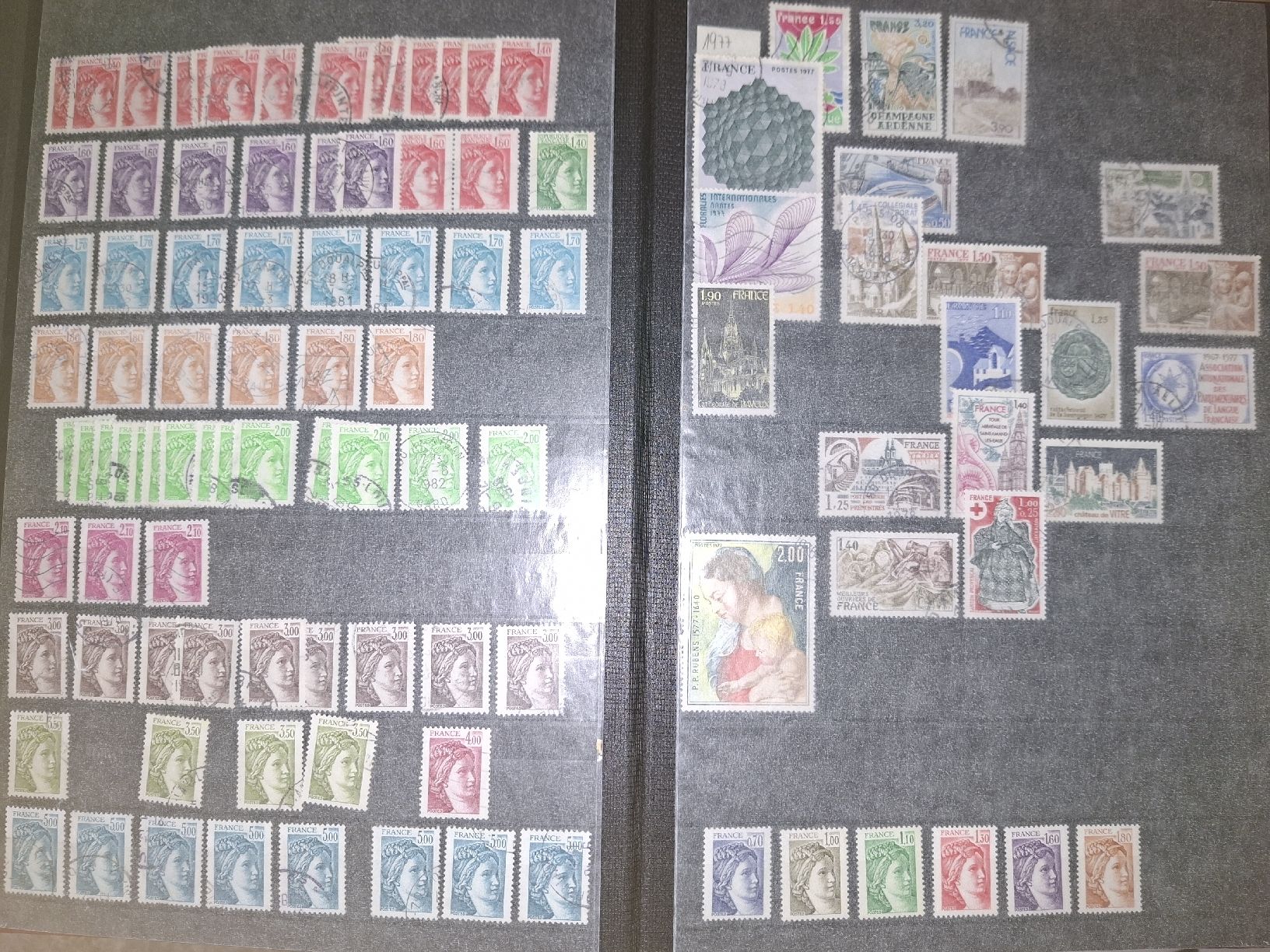 Tutti i francobolli: Briefmarkensammlung Frankreich eher Dubletten  – Usato da Balgach venduto da SIMEON27 4