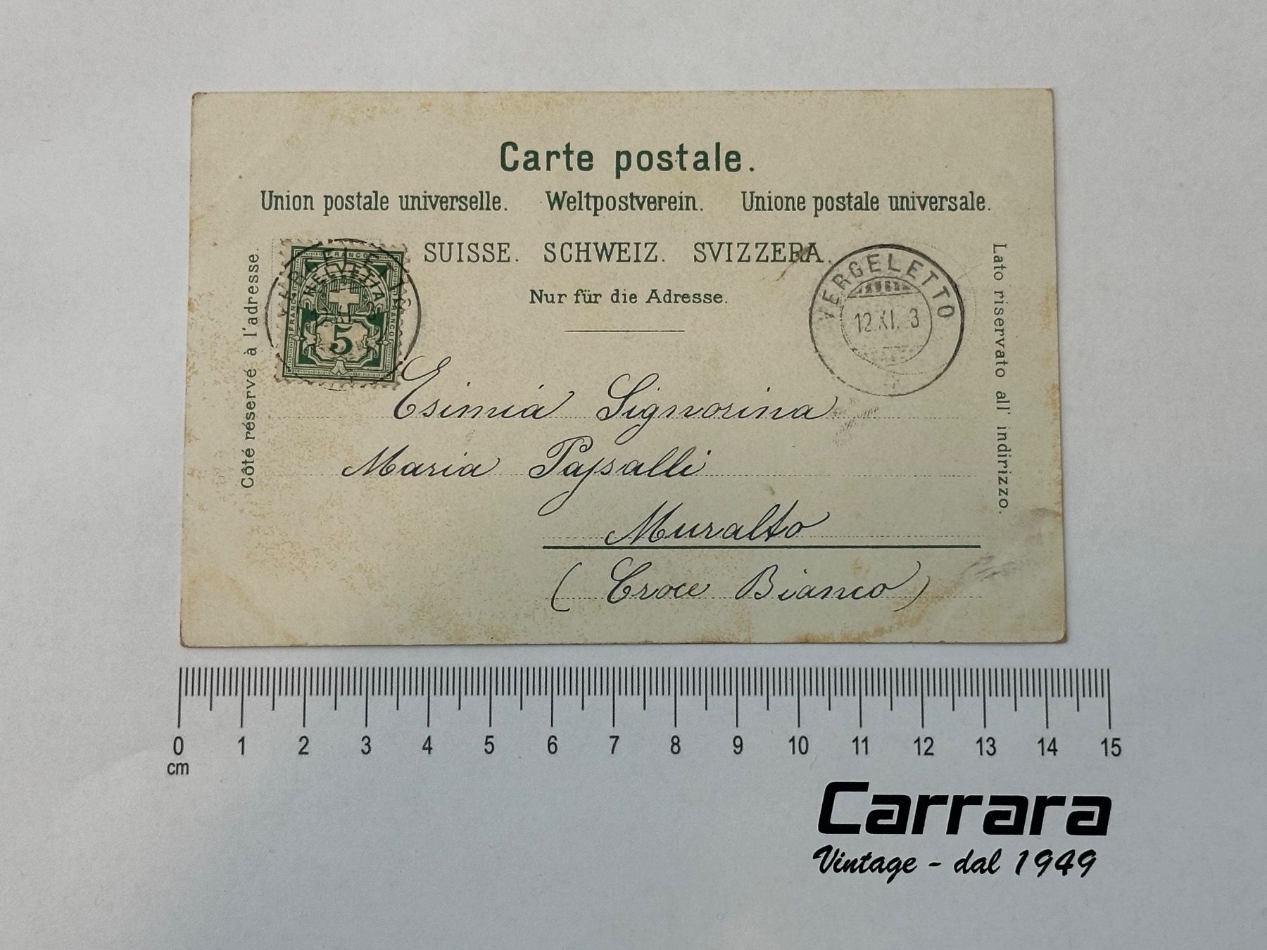 Ansichtskarten: Postkarten Tessin Ticino Ponte Oscuro Vall' Onsernone – Gebraucht aus Chiasso von Carrara-Modellismo 1