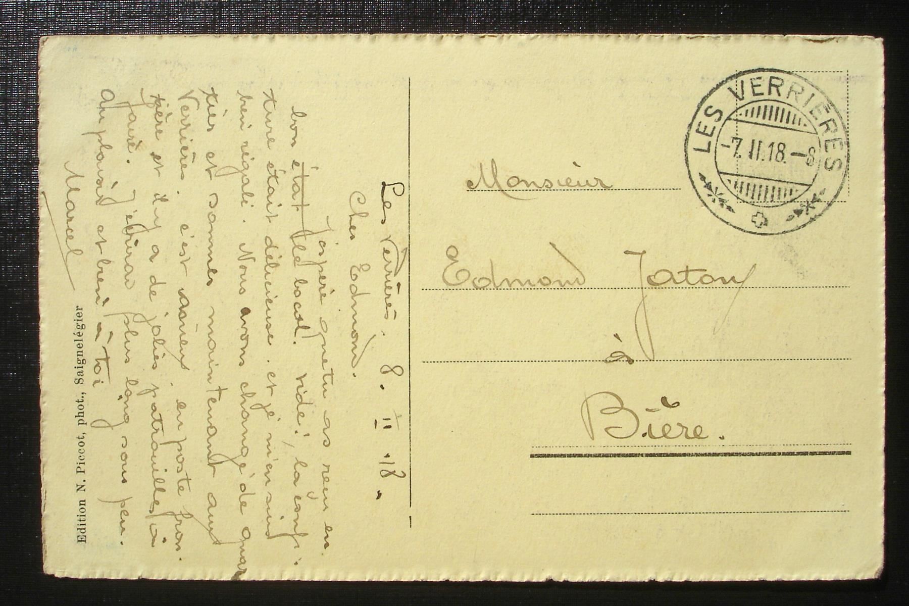 Cartoline postali: SAIGNELEGIER La préfecture animée – Usato da Jona venduto da philajona 1