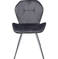 KARE Viva Designerstuhl graumetallic