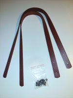 Neu! Taschengriffe/Henkel-Set, 2 Stk.: 1,8 x 60 cm, + Nieten