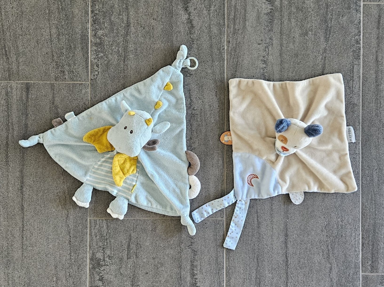 Giocattoli: Baby Kuscheltuch / Nuschi Drache oder Teddy – Usato da Rotkreuz venduto da Kaffitanteli