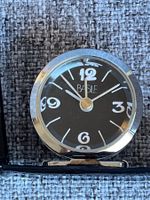 ⏱️ Réveil de Voyage Basile Vintage – Quartz – Cuir Noir