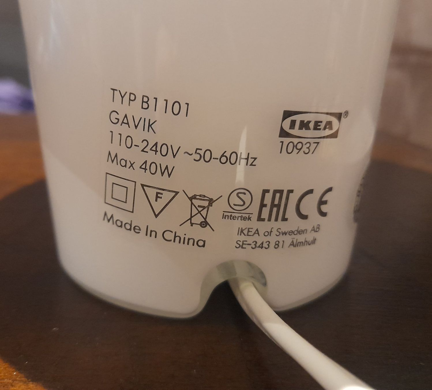 Ikea Lampade: Nachttischlampe Gavik – Usato da Herisau venduto da komodo0 1