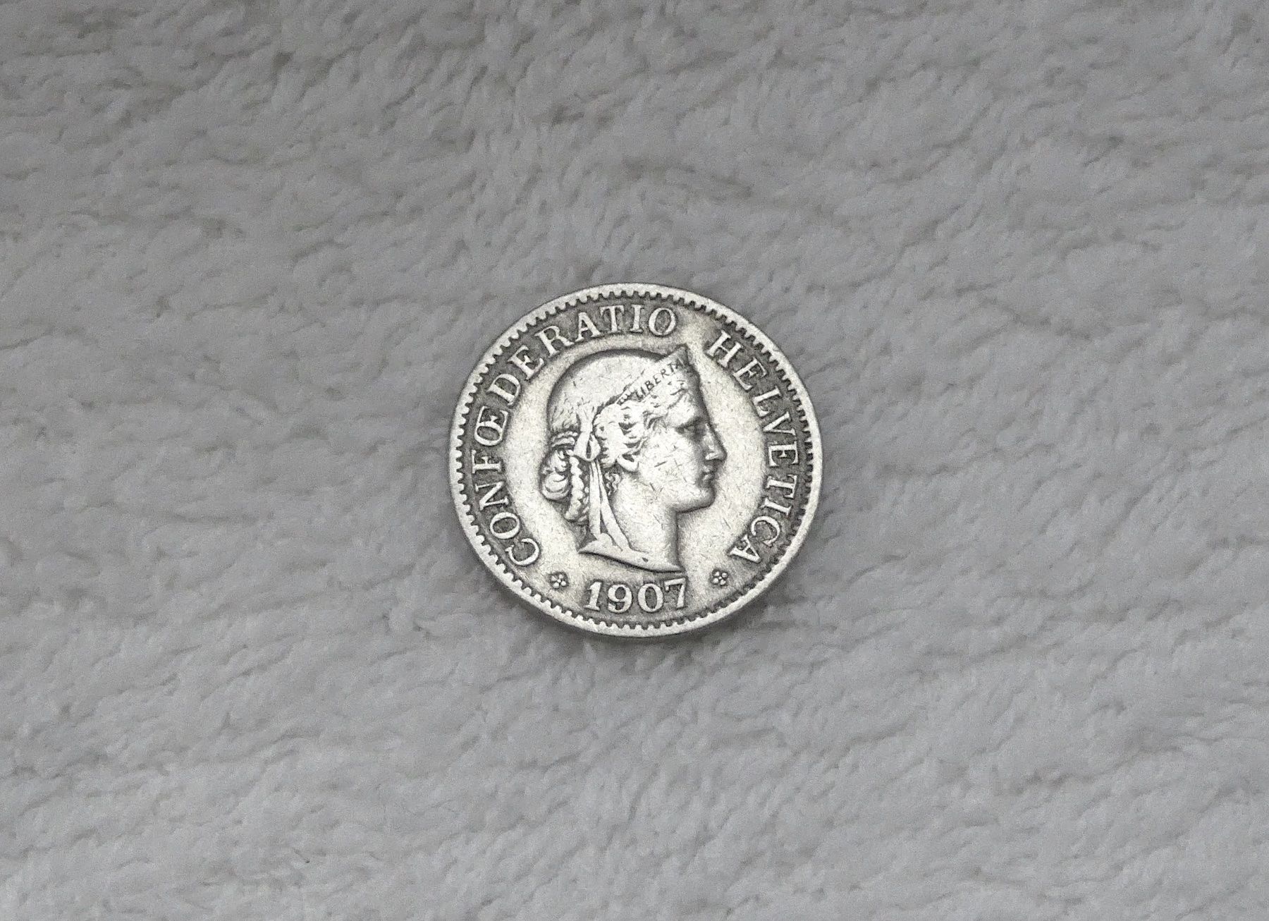 Tutti le monete: 10 centimes/rappen 1907 – Usato da Nyon venduto da Ilmi09