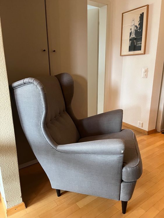 Ikea Strandmon OhrenSessel grau Kaufen auf Ricardo