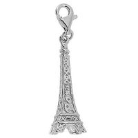 grosser Charm Anhänger Eifelturm Silber 925