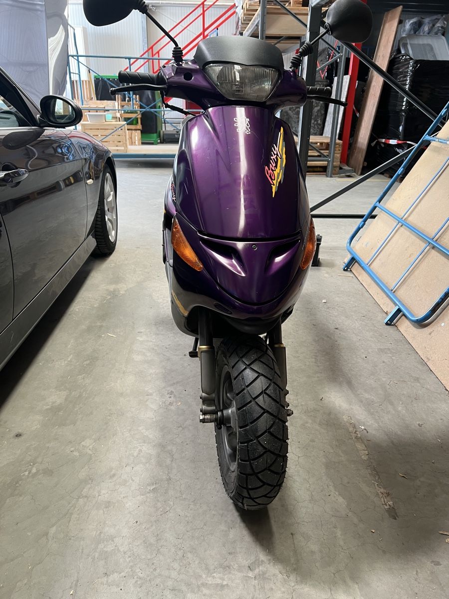 Peugeot Scooter: Peugeot Buxy Roller 50ccm violett – Difettoso da Basel venduto da ChristophBasel