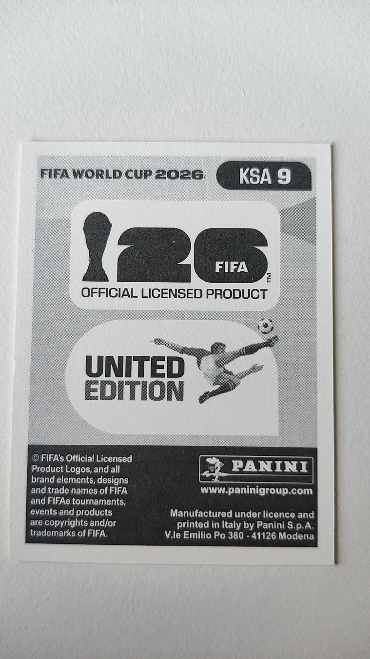 Panini Carte collezionabili: KSA 9, WM 2026 Panini – Nuovo (secondo la descrizione) da St-Légier-La Chiésaz venduto da Marcoco0 1