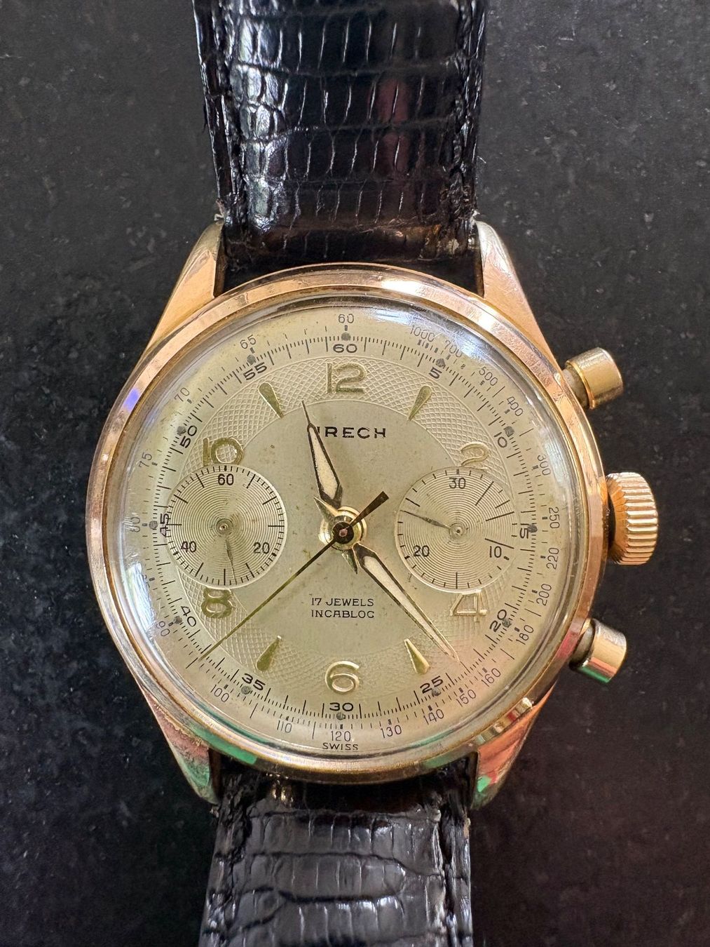 Orologi: Urech Chronograph 70er Jahre 36 mm – Usato da Arzier-Le Muids venduto da Pharmland