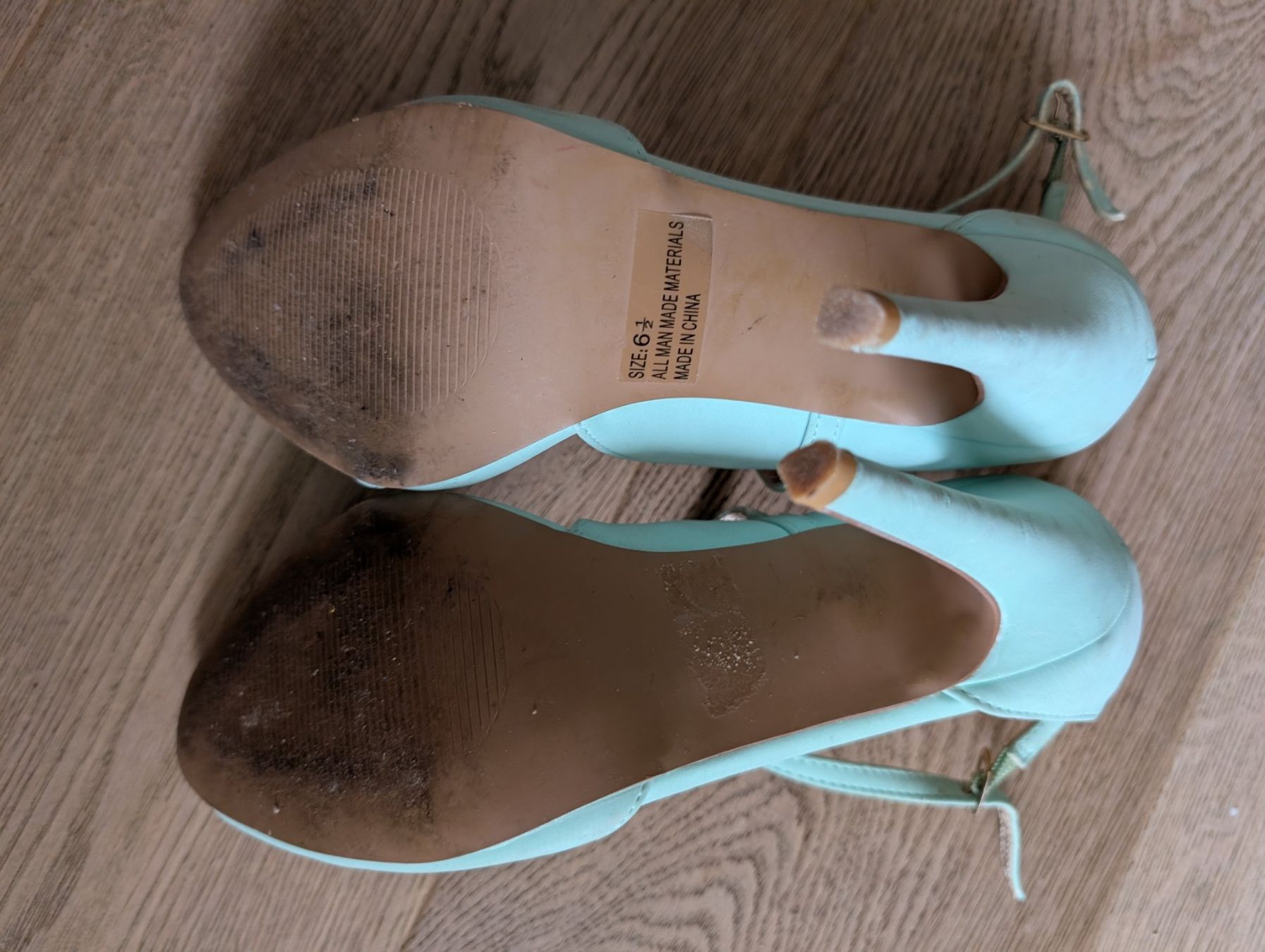 Scarpe da donna: Sommerliche, mintfarbene High Heels, Grösse 37 – Usato da Zürich venduto da kein-design 1