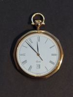 Taschenuhr 2000 Jahre Zürich, 1986, vergoldet, ungebraucht