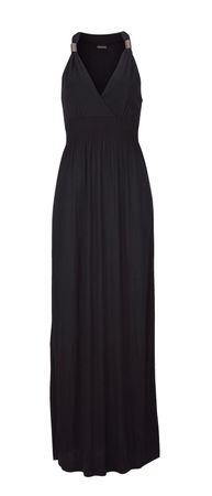 Damen Maxikleid schwarz Grösse 34