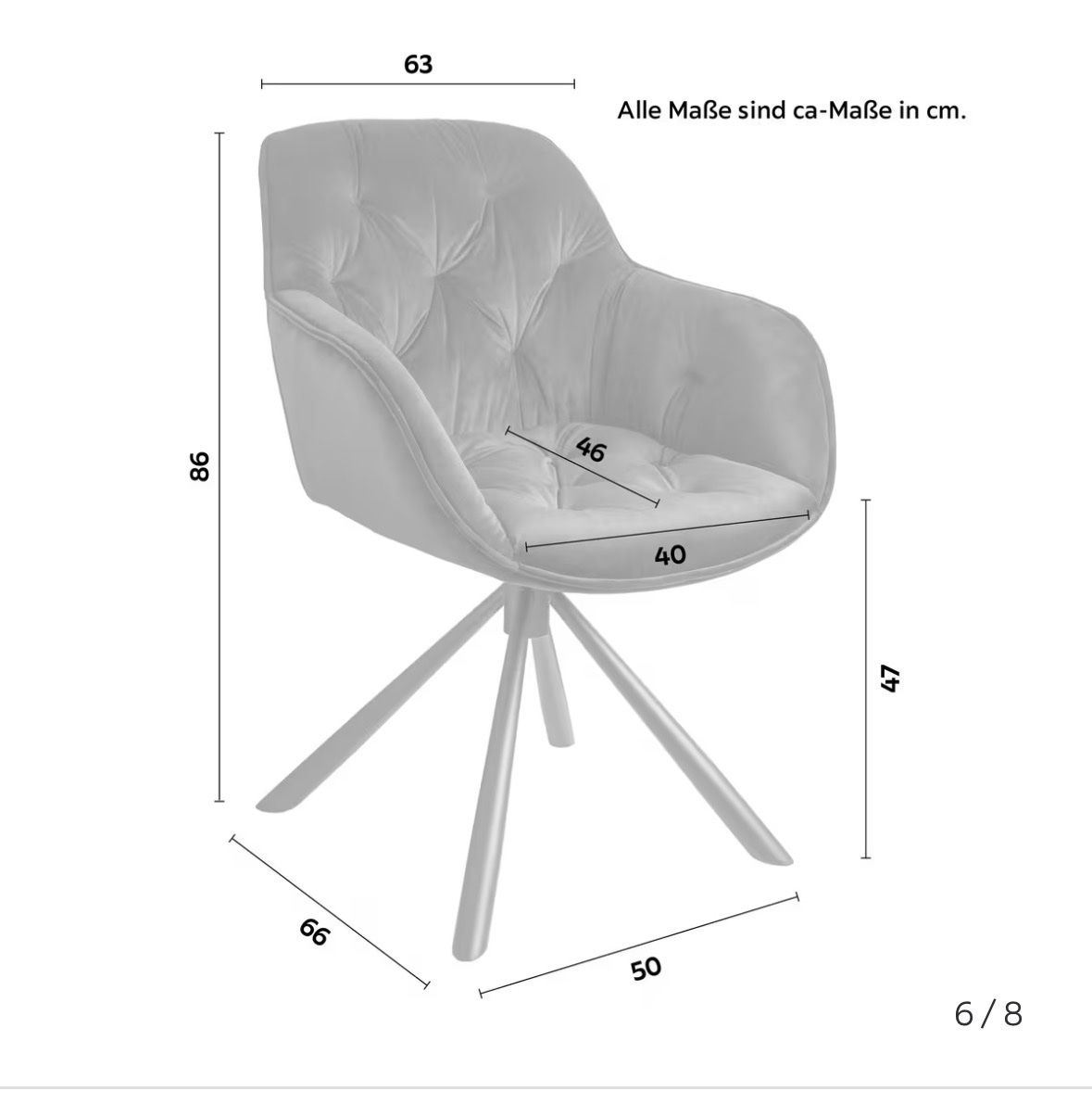 Mömax Chaises: 2 Sessel Samt Grau Drehbar – D'occasion à Ebikon par lil_zd5g 5