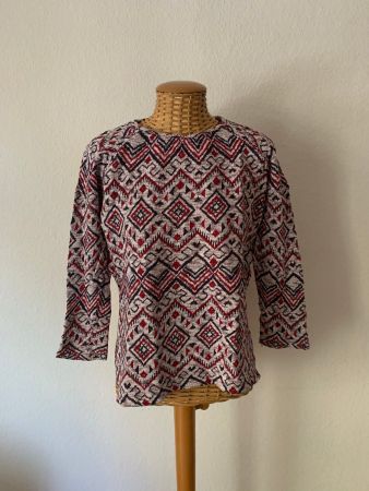 STRADIVARIUS - Ethno Pullover gemustert