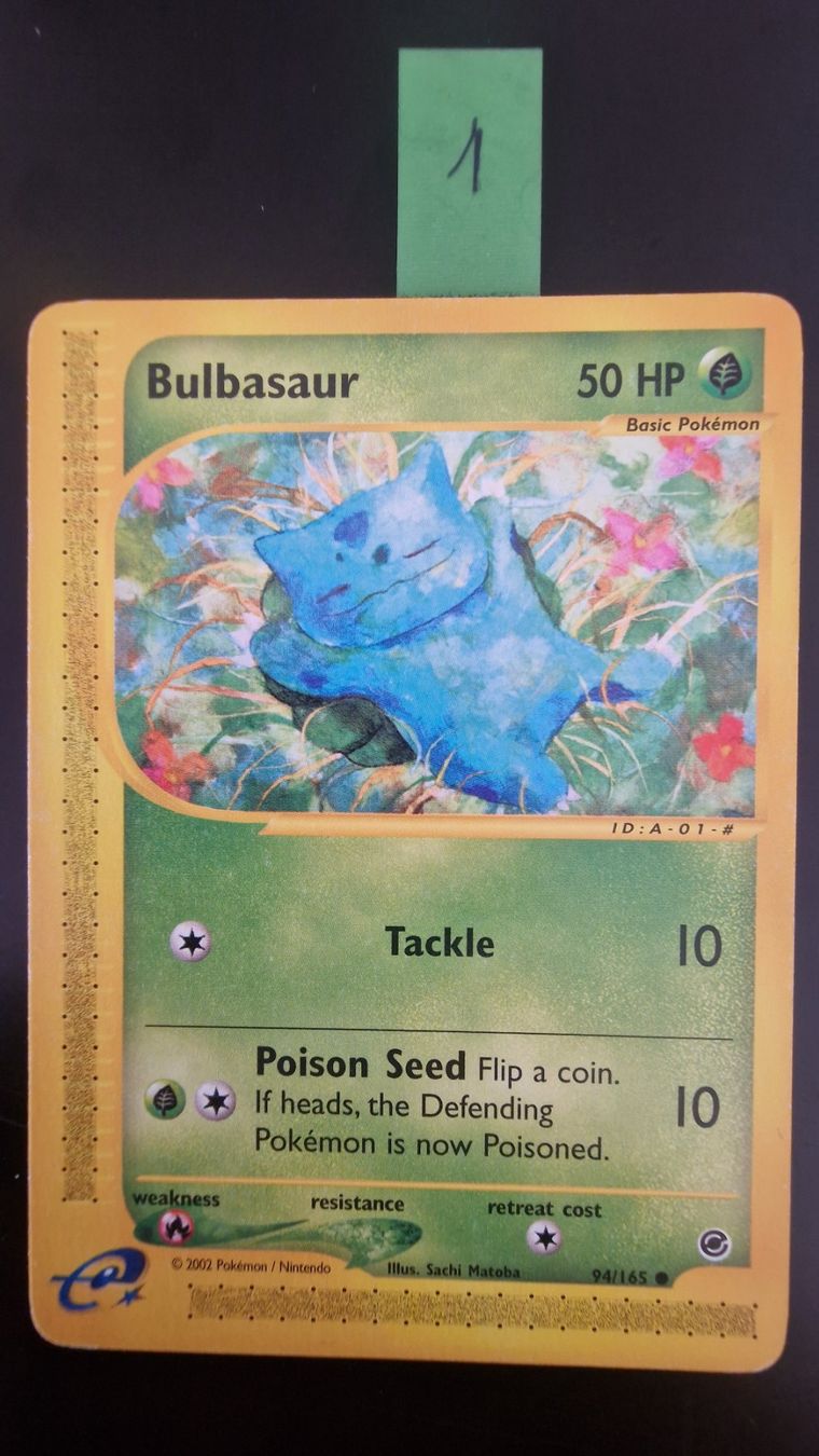 Pokémon Carte collezionabili: Bulbasaur #94 – Pokémon Expedition – Usato da Veytaux venduto da PocketMonster
