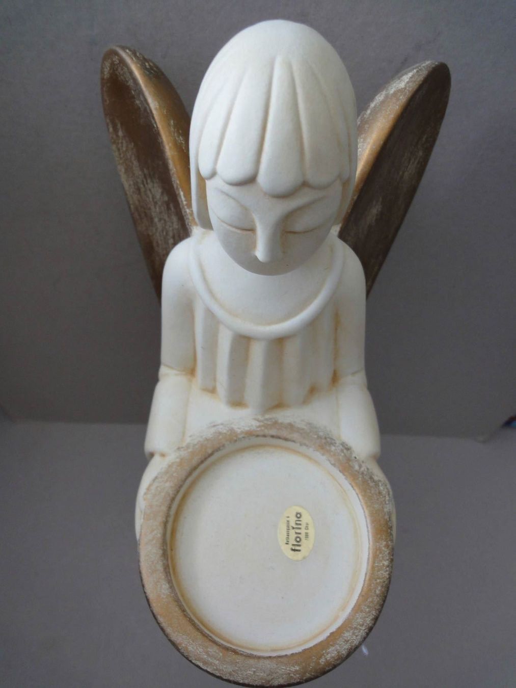 Statuette: Grosser Keramik-Engel mit Teelichthalter – Usato da Chur venduto da  1
