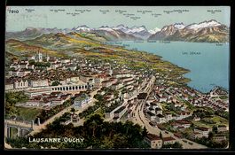 Ouchy /Lausanne, Vue sur le Lac Léman