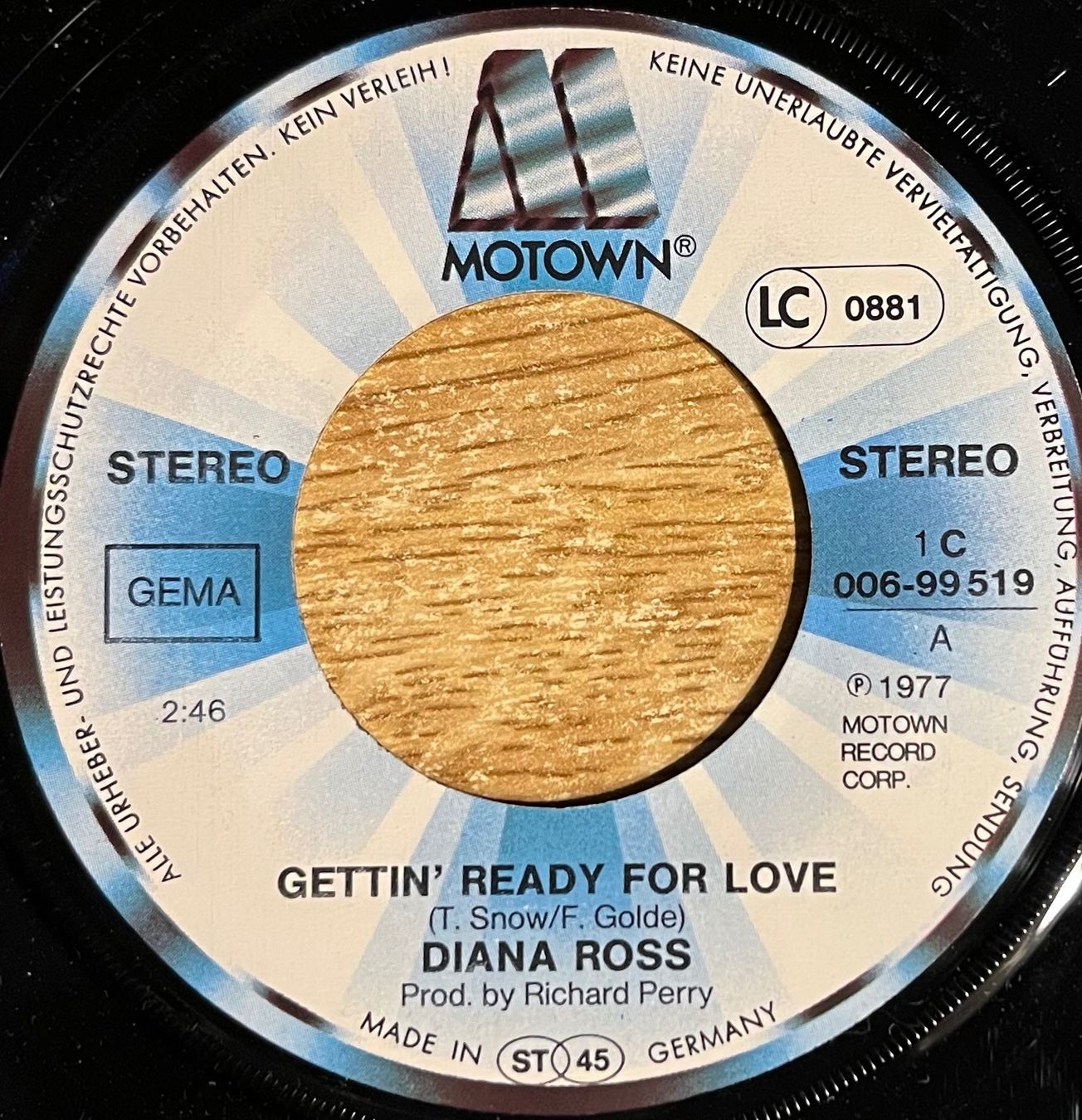 Dischi in vinile: DIANA ROSS - GETTIN' READY FOR LOVE – Usato da Bussigny venduto da vinyl-pas-cher 2