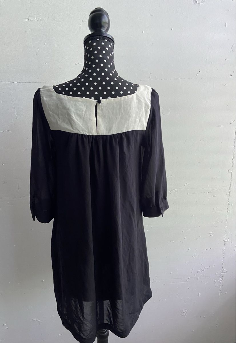 Vestiti: 2000s Vintage Kleid Schwarz weiss – Usato da Zürich venduto da Eves.vintage.element 1