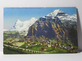 Mürren mit Eiger , Mönch und Jungfrau  1923